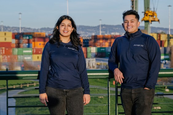 Amari AI co-founders Arushi Vashist and Sam Basu