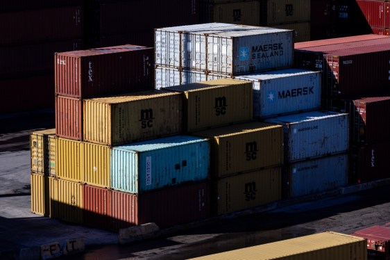 Shipping containers at PortMiami in Miami, Florida, US, on Wednesday, Jan. 7, 2026.