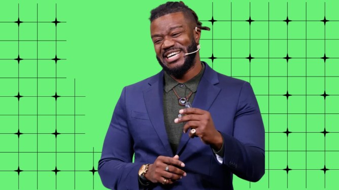 Glide co-founder Kevin Damoa, in a promotional thumbnail for TechCrunch podcast Build Mode