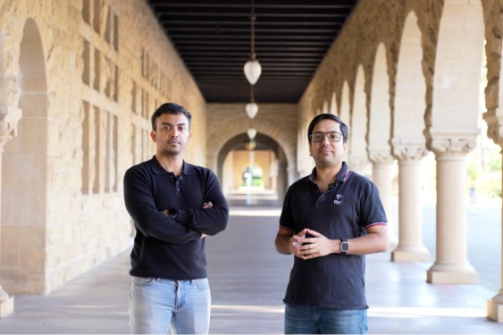 Fibr AI founders Pritam Roy and Ankur Goyal