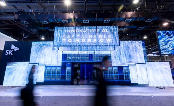 ‘Innovation Gate’, the entrance to the SK booth at CES 2025