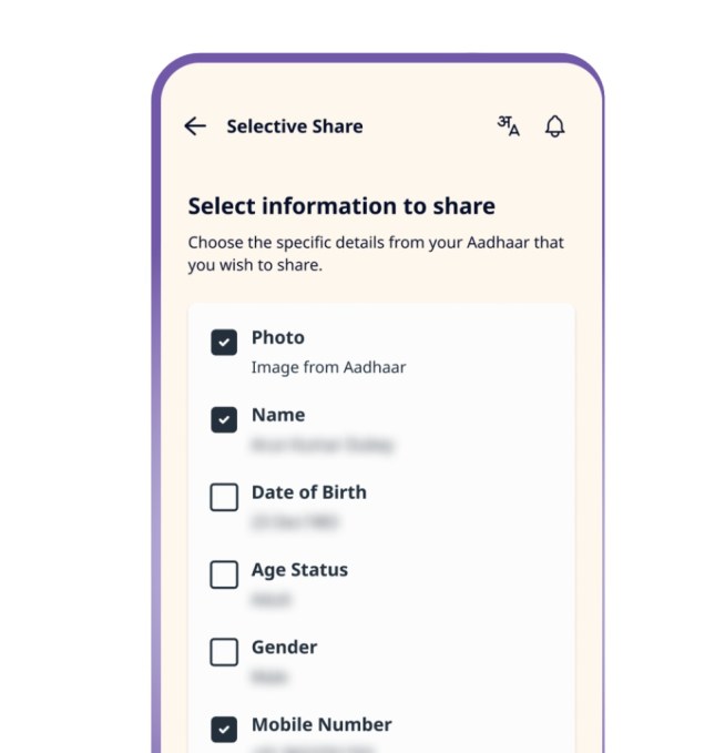 The new Aadhaar app with selective data sharing