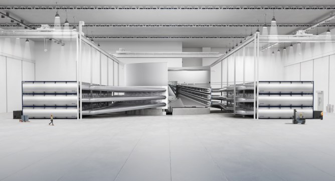 A cutaway illustration shows the different parts of Pacific Fusion's reactor design.