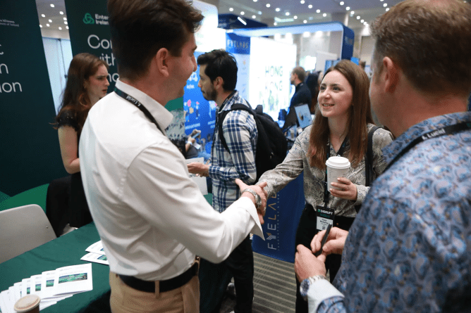 TechCrunch Disrupt 2024 networking student